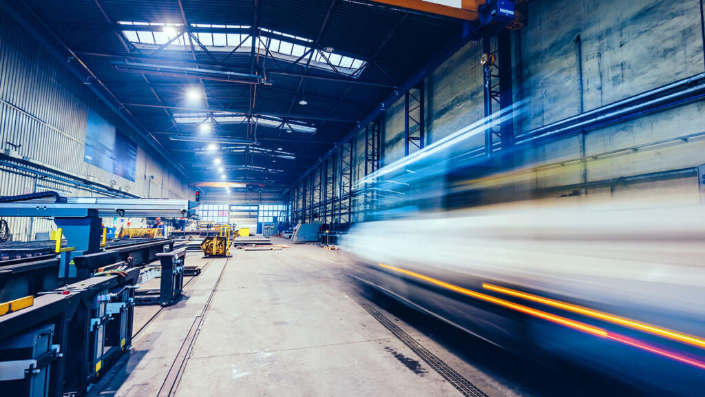 The mechanical performs welds metal